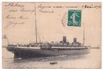Schip - Trans-Atlantisch Passagiersschip La Touraine - 1911, Verzenden, Gebruikt, Kaart, Foto of Prent