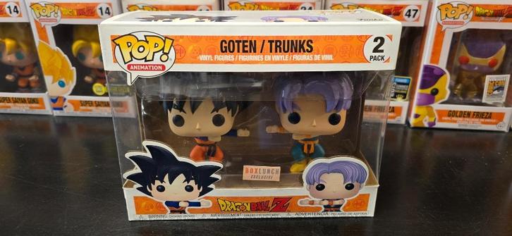 Funko Pop Dragon Ball - 2-pac Goten / Trunks BoxLunch, Verzamelen, Poppetjes en Figuurtjes, Zo goed als nieuw, Ophalen