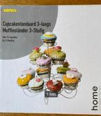 Cupcakestandaard 3-laags Nieuw, Hobby en Vrije tijd, Taarten en Cupcakes maken, Ophalen of Verzenden, Nieuw, Cupcakes, Serveervorm