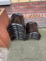 Dakpannen: Nokvorsten, Tuile de Nord, Koramic, Doe-het-zelf en Verbouw, Dakpannen en Dakbedekking, Gebruikt, Steen of Klei, Zwart