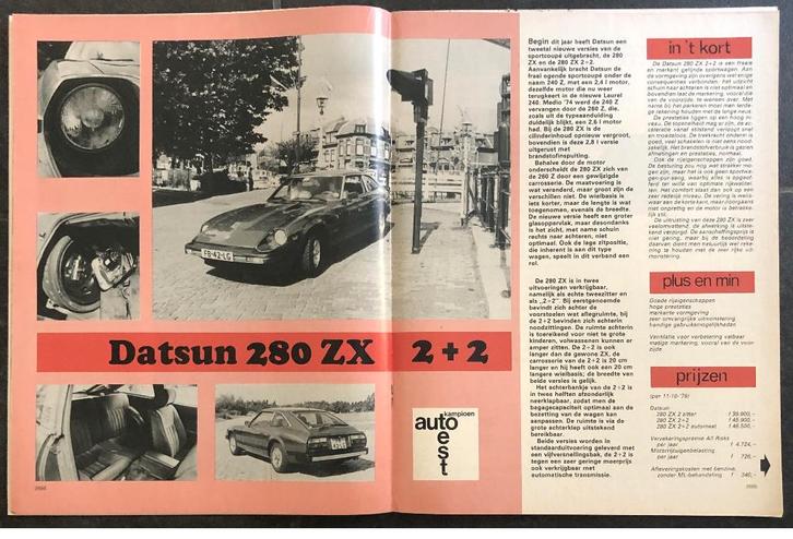 Datsun 280ZX ( Fairlady Z - Nissan ) testen in Autokampioen, Boeken, Auto's | Folders en Tijdschriften, Gelezen, Nissan, Ophalen of Verzenden