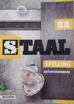 Staal - Antwoordenboek spelling 8A/8B, Gelezen, Malmberg, Ophalen of Verzenden, Nederlands