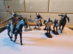 Set plastic ridders te paard en te voet, Kinderen en Baby's, Speelgoed | Actiefiguren, Ophalen of Verzenden, Gebruikt