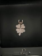 CUSTOM ICED OUT SNKJEWELRY KLAVER HANGER, Ophalen of Verzenden, Zo goed als nieuw, Zilver, Overige merken
