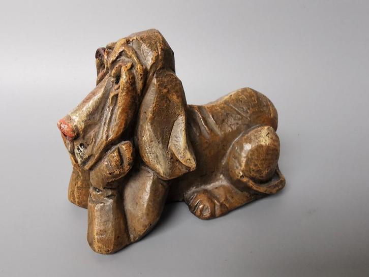 Keramiek beeld Hond Lisa Larsson stijl Cocker spaniel retro, Antiek en Kunst, Kunst | Beelden en Houtsnijwerken, Verzenden