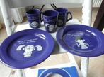 blue band servies blauw 3 x beker mok  2 x bord Nieuw, Huis en Inrichting, Keuken | Servies, Nieuw, Ophalen of Verzenden, Overige stijlen