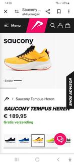 Saucony tempus geel 45 nieuw, Sport en Fitness, Loopsport en Atletiek, Nieuw, Saucony, Hardlopen, Ophalen of Verzenden