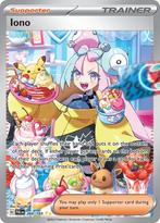 Pokémon Paldea Evolved: Iono SAR 269/193, Ophalen of Verzenden, Nieuw, Losse kaart, Foil