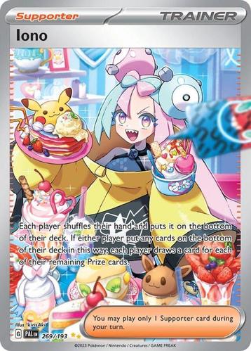 Pokémon Paldea Evolved: Iono SAR 269/193 beschikbaar voor biedingen