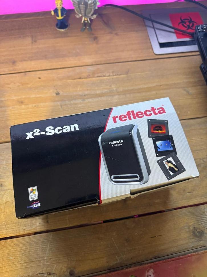 Reflecta X2-Scan dia- en negatiefscanner, Computers en Software, Scanners, Zo goed als nieuw, Diascanner, MacOS, Windows, Linux