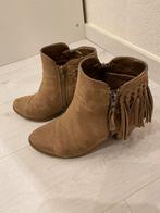 Suède enkellaarsjes met franjes - maat 40, Ophalen of Verzenden, Gedragen, Bruin, Lage of Enkellaarzen