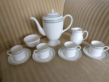 Royal Worcester 7-Delige KOFFIESET "Howard Sky Blue" beschikbaar voor biedingen