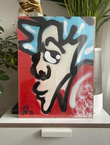 Graffiti schilderij kunst “Rockstar” beschikbaar voor biedingen