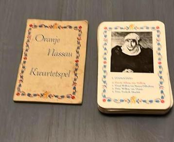 Oranje Nassau kwartetspel beschikbaar voor biedingen
