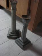 twee stoere betonnen kandelaren, Huis en Inrichting, Woonaccessoires | Kandelaars en Kaarsen, Ophalen, Overige materialen, Zo goed als nieuw