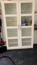 Witte vitrinekast, Huis en Inrichting, Kasten | Vitrinekasten, 100 tot 150 cm, Ophalen of Verzenden, 150 tot 200 cm, 25 tot 50 cm