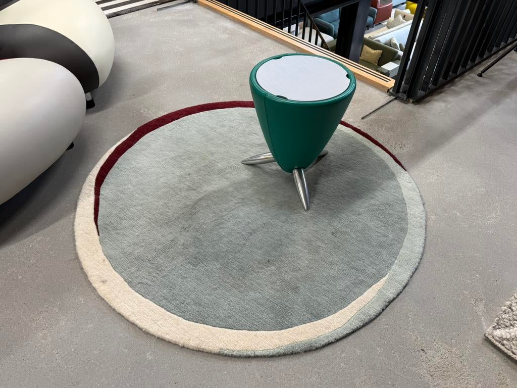 Leolux Tamtam Hollow bijzettafel Senso Lagoon Tam Tam Kruk, Huis en Inrichting, Tafels | Bijzettafels, Zo goed als nieuw, Rond