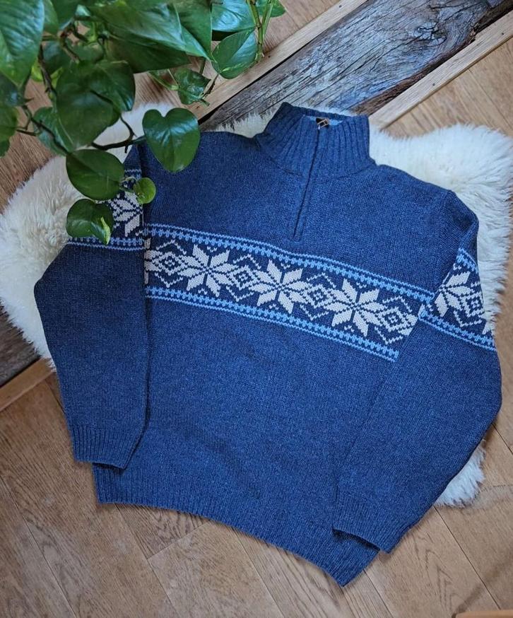 Vintage norway wollen trui vest noors ijslandse 80s, Kleding | Heren, Truien en Vesten