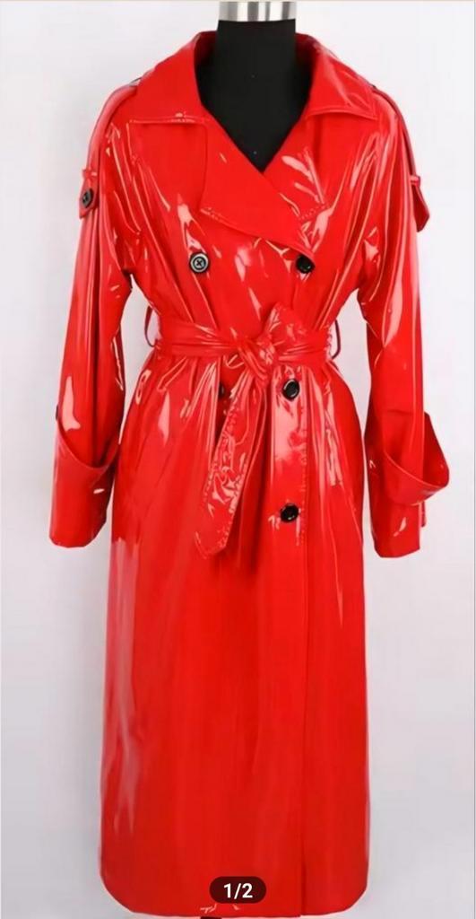 Prachtige lakjas, tm 7XL, Kleding | Dames, Jassen | Winter, Nieuw, Rood, Verzenden