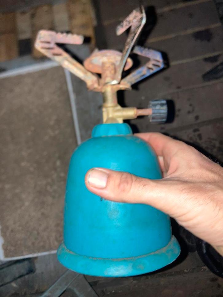 gaskooktoestel met doorprikbare gascartridges, Caravans en Kamperen, Camper-accessoires, Zo goed als nieuw, Ophalen of Verzenden