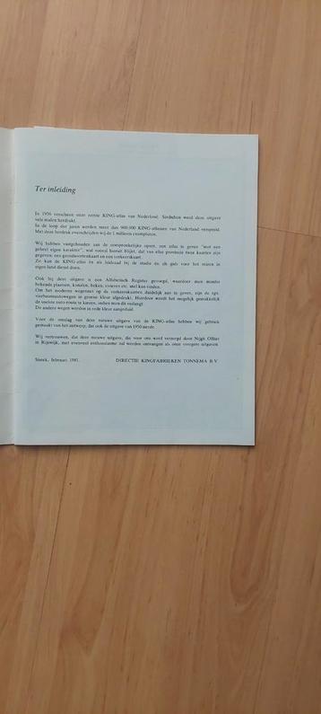 KING-atlas van Nederland, 1981 beschikbaar voor biedingen