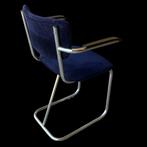 Gispen/de Wit Buisframe Stoel - Midcentury, Huis en Inrichting, Ophalen, Gebruikt, Gispen de Wit, Blauw