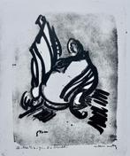 Zeefdruk Wim Motz - De vlucht, Verzenden