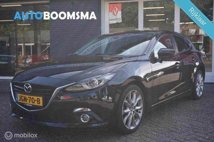 Mazda 3 2.0 SkyActiv-G 120pk GT-M Clima Led Navi Cruise 18", Auto's, Mazda, Bedrijf, Te koop, ABS, Achteruitrijcamera, Airbags