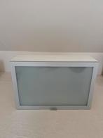 Hangkastje badkamer wit met glazen deur, Ikea, Huis en Inrichting, Badkamer | Badkamermeubels, Ophalen, (Half)hoge kast, Gebruikt