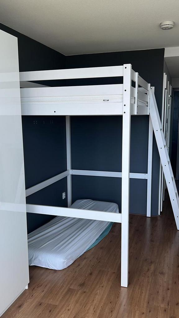 IKEA STORÅ Loft Bed (White), Huis en Inrichting, Slaapkamer | Stapelbedden en Hoogslapers, Zo goed als nieuw, Hoogslaper, 140 cm