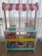 Marktkraam met extra speelgoed, Kinderen en Baby's, Ophalen, Zo goed als nieuw, Hout, Speelkeuken-accessoire