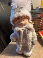 Kerstbeeldje winter kerst versiering beeldje 18,5 cm hoog, Diversen, Kerst, Ophalen of Verzenden, Gebruikt