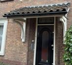 Houten Voordeur met Dubbel Glas en Bovenraam, Gebruikt, 80 tot 100 cm, Ophalen of Verzenden, Buitendeur