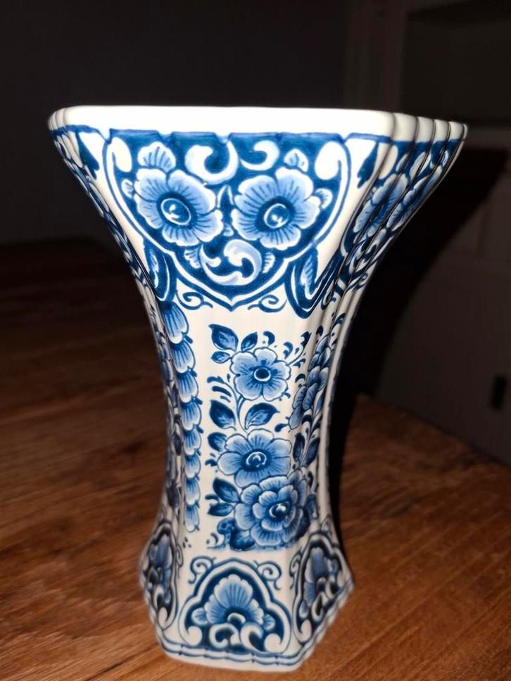 Delfts Blauw Vaas - Royal Delft - Oud Delft - Bloemen, Antiek en Kunst, Antiek | Vazen, Ophalen of Verzenden