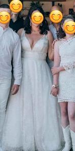Elegante trouwjurk, zo goed als nieuw. MOET U ZIEN  !!, Ophalen of Verzenden, Zo goed als nieuw, Wit, Trouwjurk