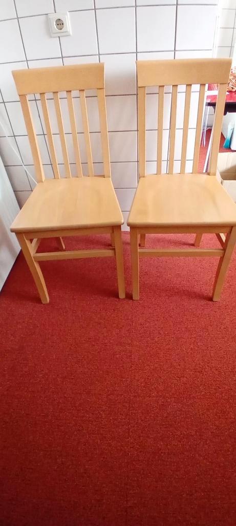 Houten Keukenstoelen (2 stuks), Huis en Inrichting, Stoelen, Ophalen of Verzenden