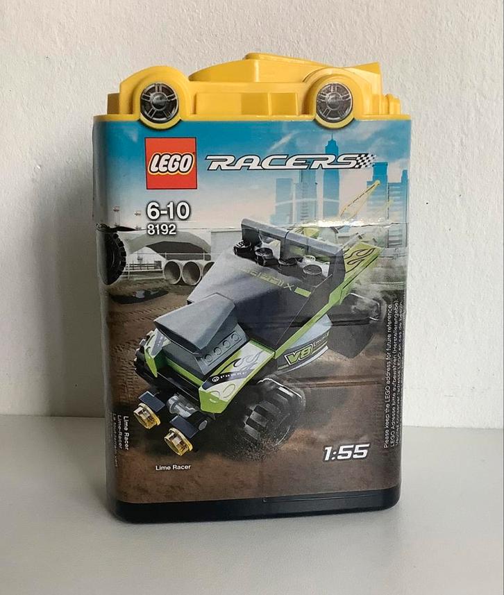 Lego Racers 8192 - Lime Racer (compleet), Kinderen en Baby's, Speelgoed | Duplo en Lego, Gebruikt, Lego, Complete set, Ophalen of Verzenden