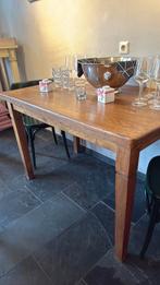 Antieke cafe tafel, Gebruikt, 100 tot 150 cm, Oude cafe tafel, Vijf personen of meer