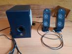 Logitech X-230 pc speakers met subwoofer, Ophalen of Verzenden, Gebruikt, Audiokanaal 2.1, Logitech