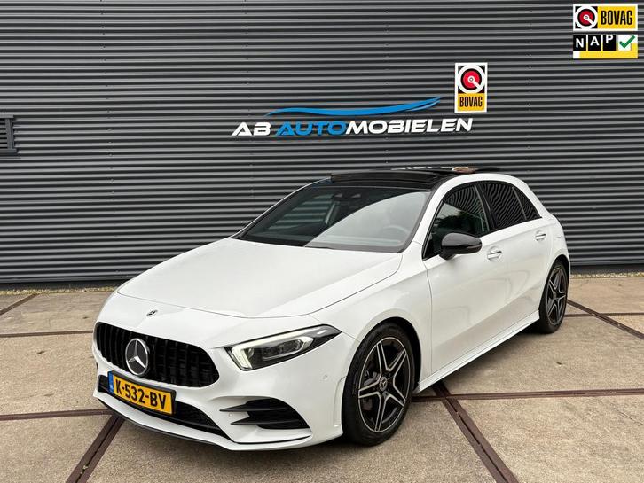 Mercedes-Benz A-klasse 180 AMG NIGHT PAKKET/ SFEER/ PANO/ CA, Auto's, Mercedes-Benz, Bedrijf, Te koop, A-Klasse, ABS, Achteruitrijcamera