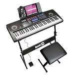 RockJam RJ761 Digitale piano, 61 toetsen, Zo goed als nieuw, Met standaard, Ophalen