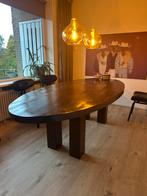 Eettafel ovaal mangohout 240x110x75, Huis en Inrichting, Tafels | Eettafels, Ophalen, 100 tot 150 cm, 200 cm of meer, Zo goed als nieuw