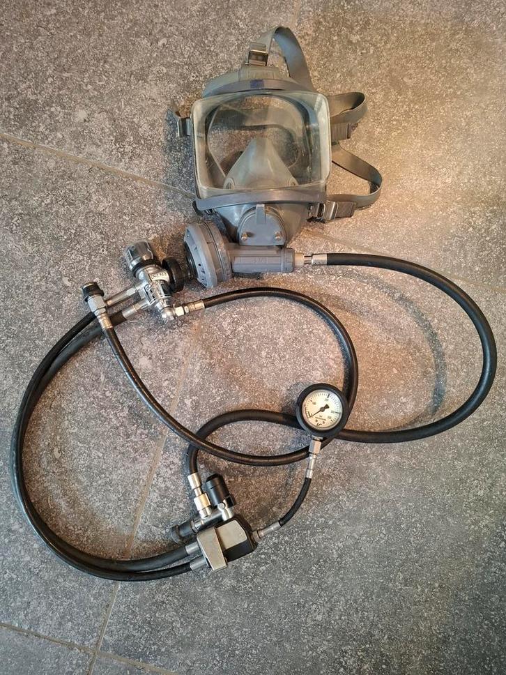 Compleet set interspiro volgelaatmasker full face mask, Watersport en Boten, Duiken, Gebruikt, Ophalen of Verzenden