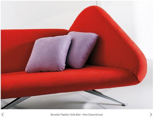 Bonaldo Papillon slaapbank Italiaans Design retro, Huis en Inrichting, Banken | Bankstellen, Gebruikt, Rechte bank, Driepersoons
