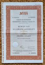 Aandelenbewijs NVBN 1973, Postzegels en Munten, Aandelen en Waardepapieren, Ophalen of Verzenden, 1970 tot heden, Aandeel