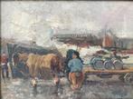 Hendrik Pieter Groen (1886-1964) - Oosterkade Rotterdam, Ophalen of Verzenden