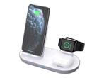 Aukey Aircore 3 in 1 draadloze oplader Wit, Ophalen of Verzenden, Nieuw, Apple iPhone