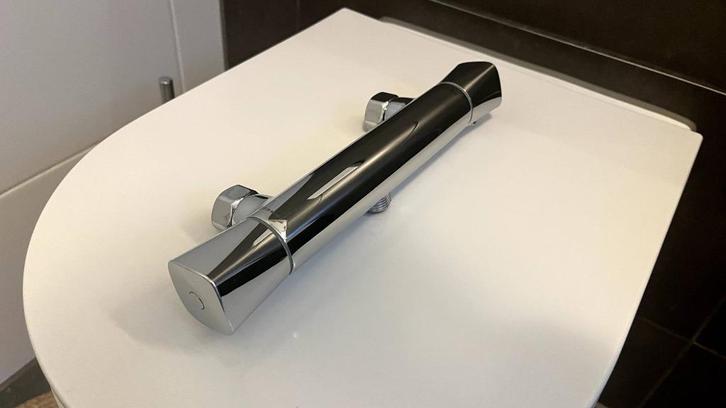 Hansgrohe Ecostat Douchethermostaat douchekraan 150mm, Doe-het-zelf en Verbouw, Sanitair, Gebruikt, Douche, Chroom, Ophalen of Verzenden
