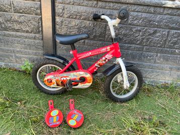 Cars Kinderfiets 12 inch + Zijwieltjes beschikbaar voor biedingen