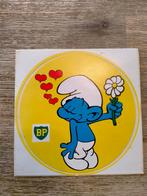 Smurfen smurf vintage BP tankstation sticker bloemen, Verzamelen, Gebruikt, Verzenden